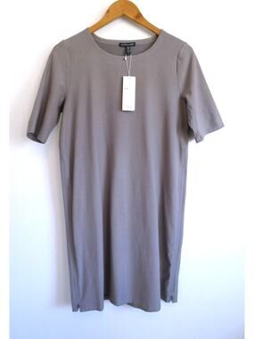 EILEEN FISHER Washable Crepe Elbow Sleeve Shift Dress Nordstrom S NWT $238